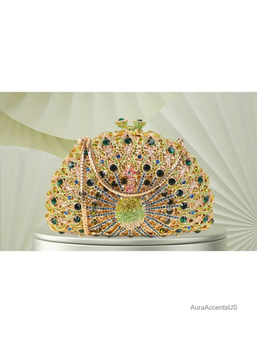 Luxury Rhinestone Crystal Evening Clutch Bag Sparkly Bride Wedding Party Purse